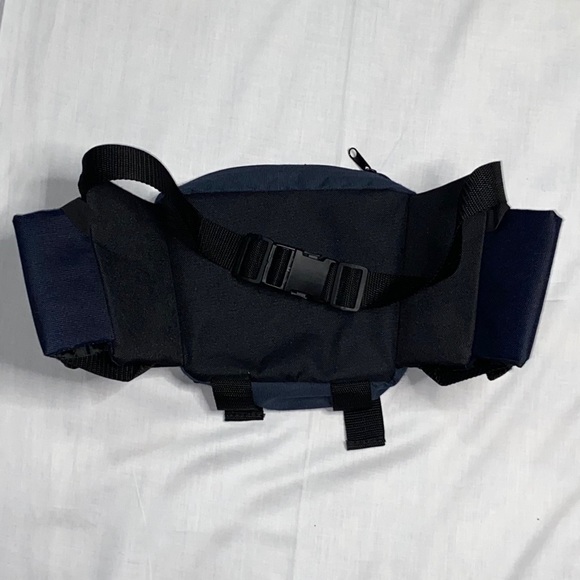 Vintage 90s Aspen Sports Navy Blue Fanny Pack With Water bottle holders - Picture 4 of 6